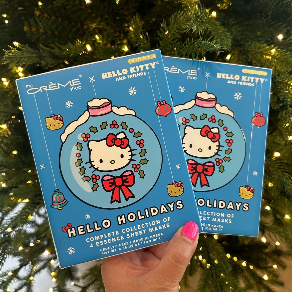 Hello Kitty Crème shop complete holiday collection Christmas essence sheet masks